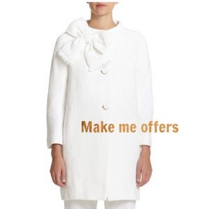 Kate space Dorothy bow tweed coat